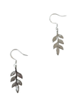 Fern Leaf silver tone Earrings
