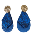 Blue Deora Báistí Leather Earrings