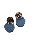 Baby Blue Séadín Leather Earrings
