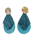 Aqua Deora Báistí Leather Earrings
