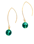 Emerald Green Glow Earrings