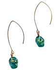Green Molten Earrings