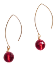 Deep Red Glow Earrings