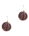 Bronze Aontaithe Leather Earrings