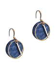 Navy Aontaithe Leather Earrings
