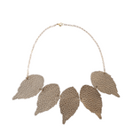Load image into Gallery viewer, The Duilleog Collection 5 Leather Leaf Necklace
