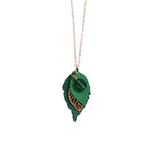 Load image into Gallery viewer, The Duilleog Collection Long Leather Leaf Chain
