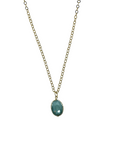 Brass Oval Looking Glass Necklace