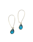 Brass Glass Teardrop