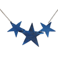 Blue Réalt Leather Star Necklace