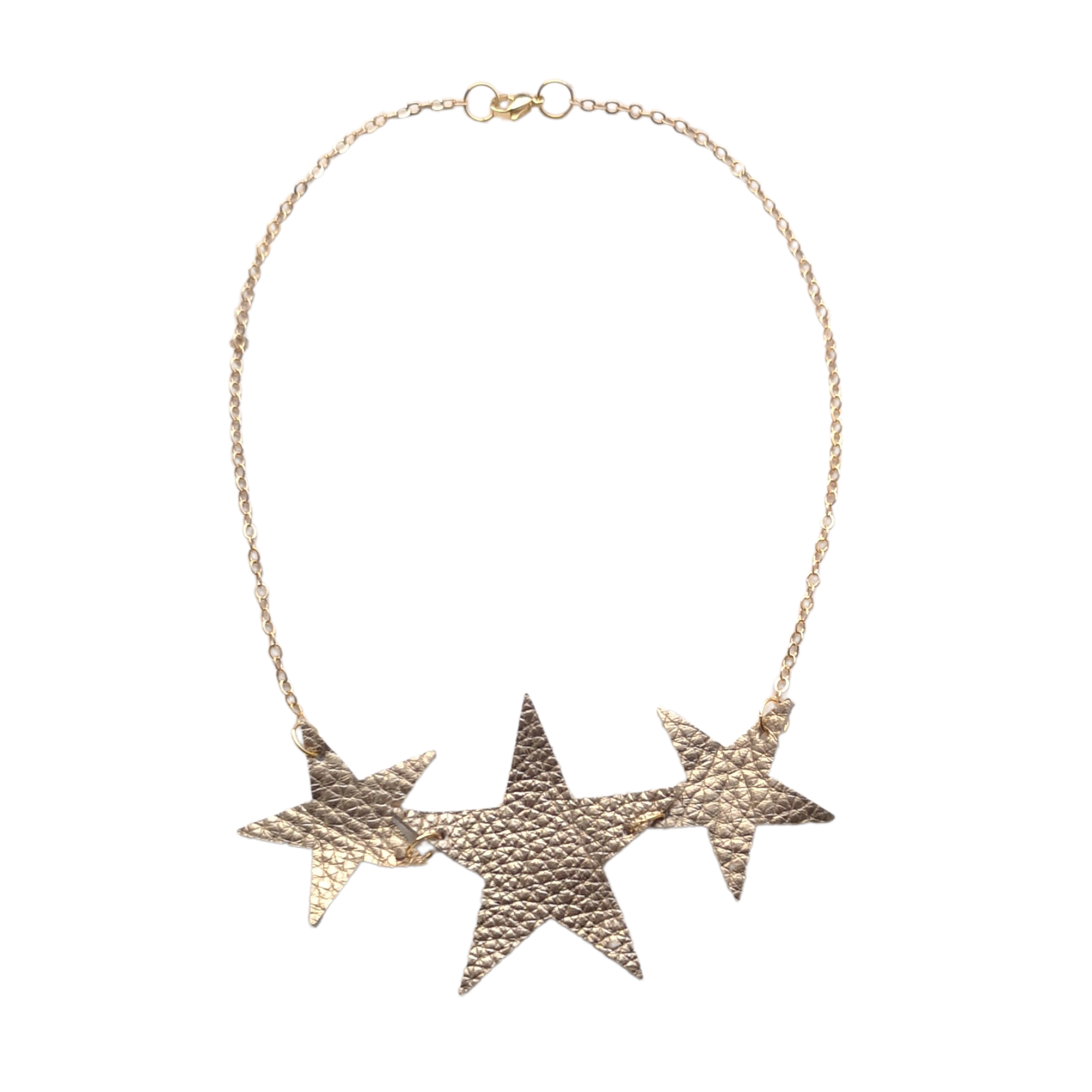 Réalt leather star necklace