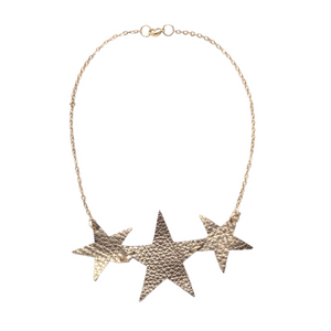 Réalt leather star necklace