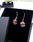 Hexagon prism earrings