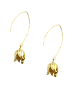 Brass Snow Drop Earrings