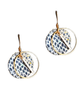 Snakeskin Aontaithe Leather Earrings