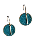 Green Aontaithe Leather Earrings