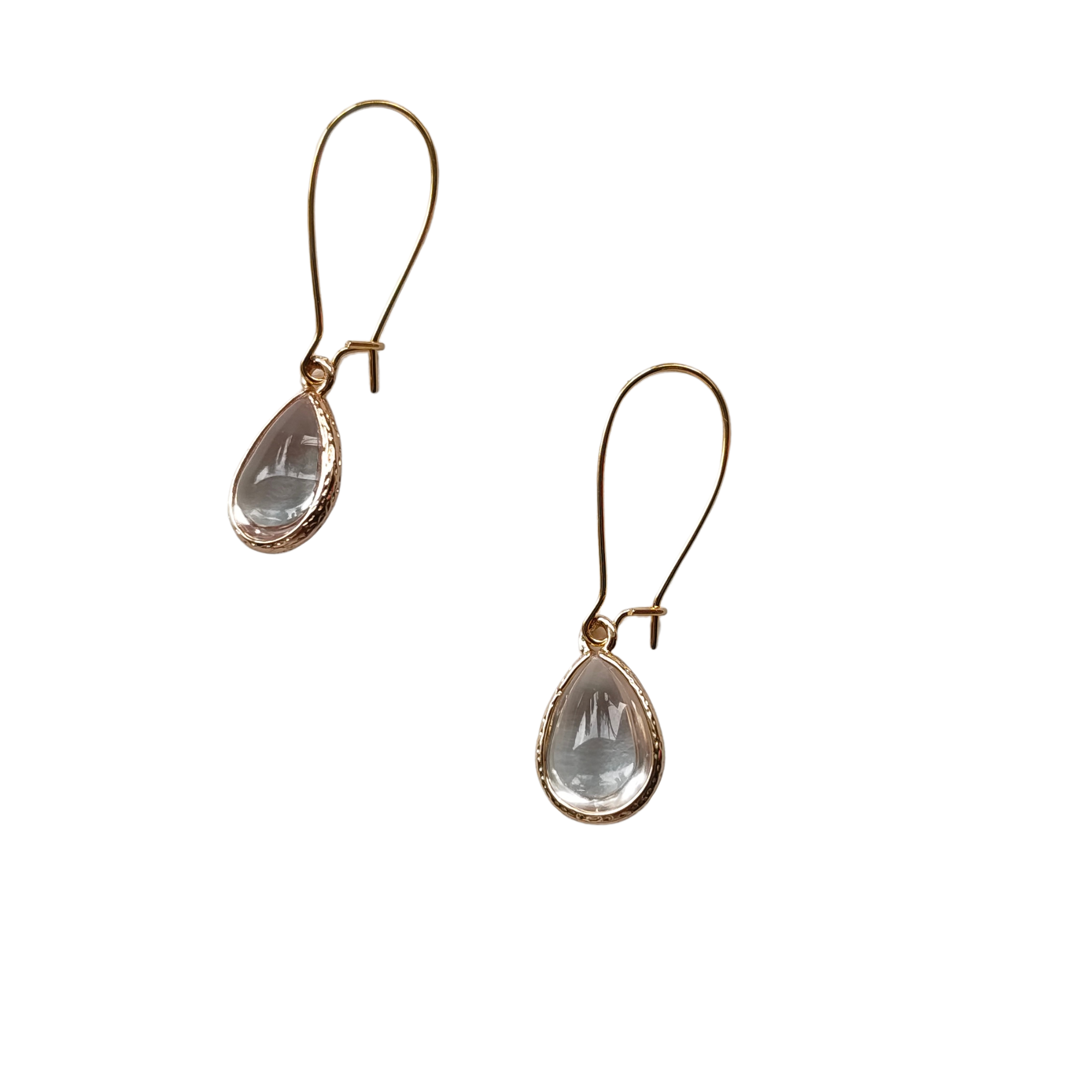 Brass Glass Teardrop