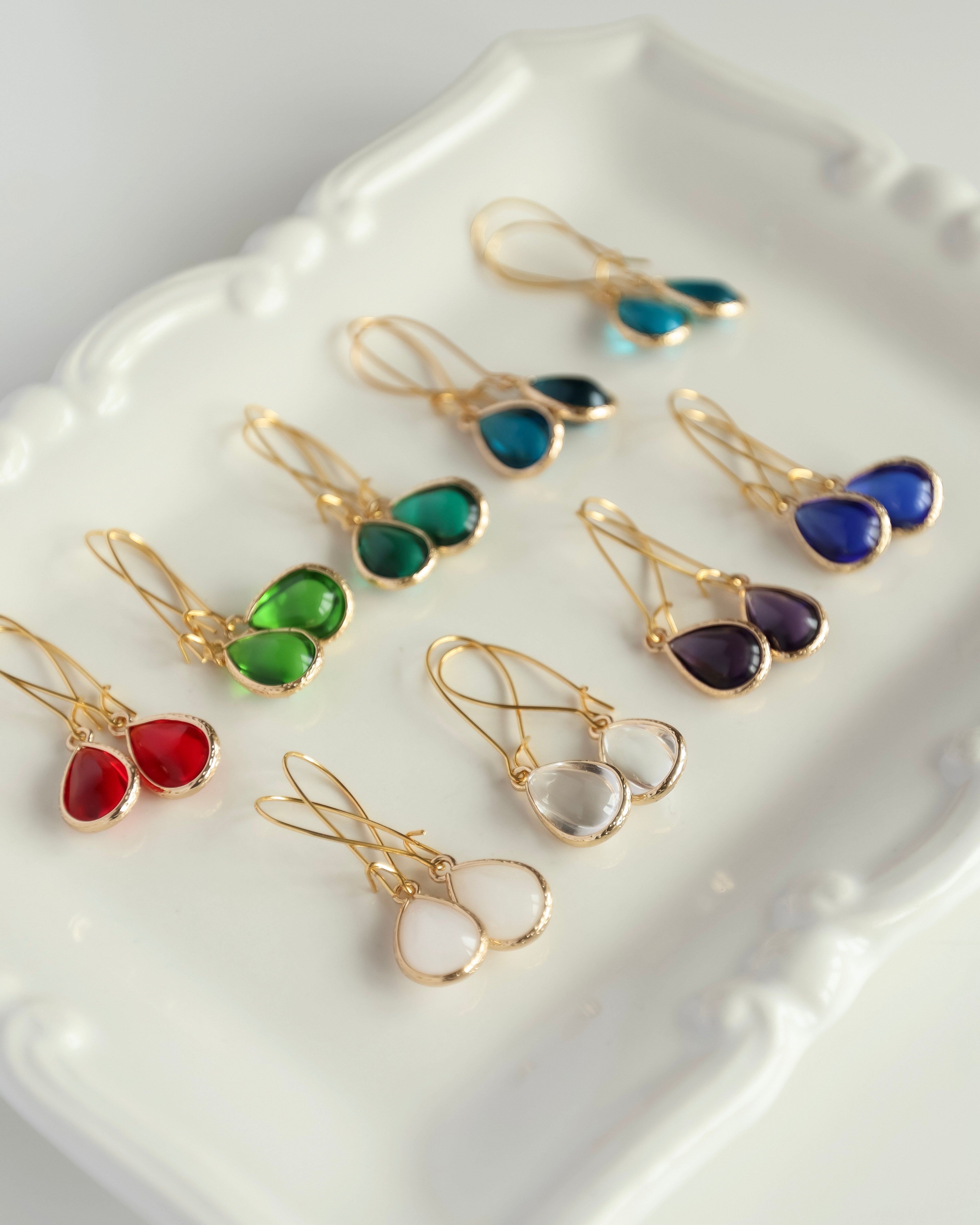 Brass Teardrop Earrings – Handmade Irish Jewellery – Siobhan Daly