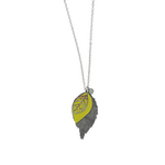 Load image into Gallery viewer, The Duilleog Collection Long Leather Leaf Chain
