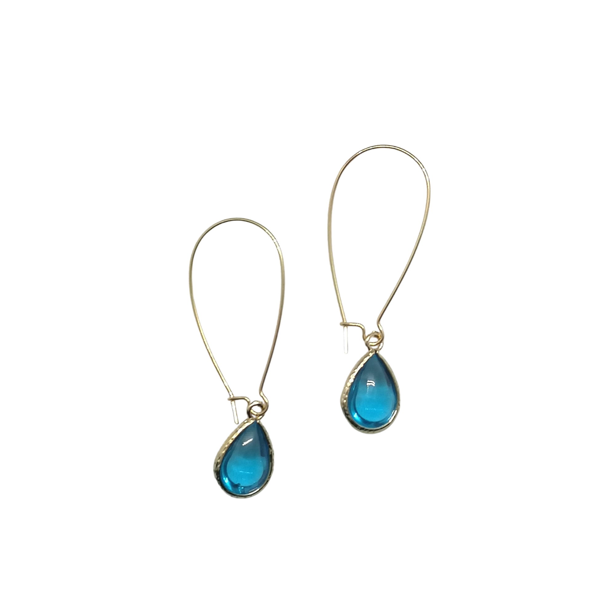 Brass Glass Teardrop