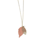 Load image into Gallery viewer, The Duilleog Collection Long Leather Leaf Chain
