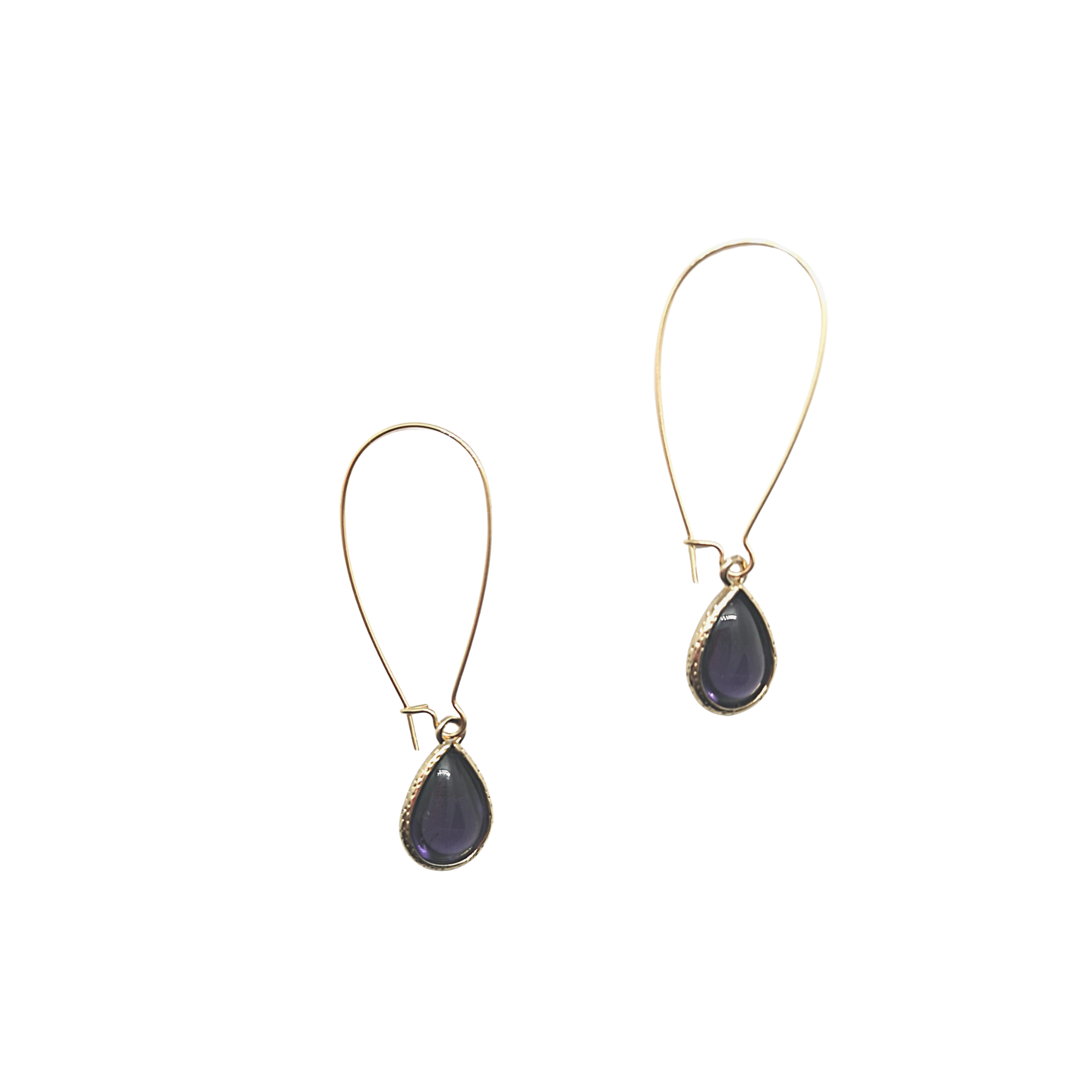 Brass Glass Teardrop